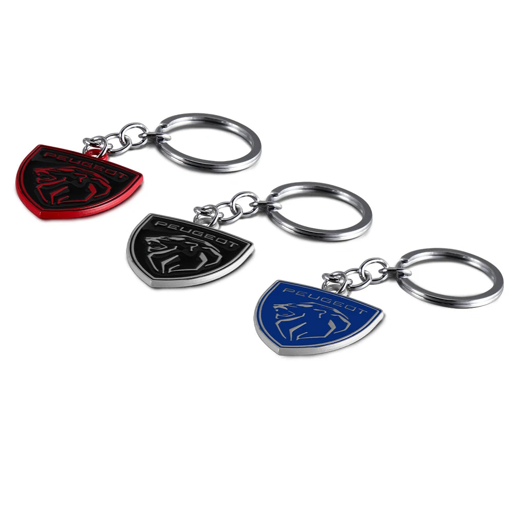 Porte-Clés Peugeot — Pendentif Métal Premium | 208, 308, 408, 508, 2008, 3008, 5008, Rifter