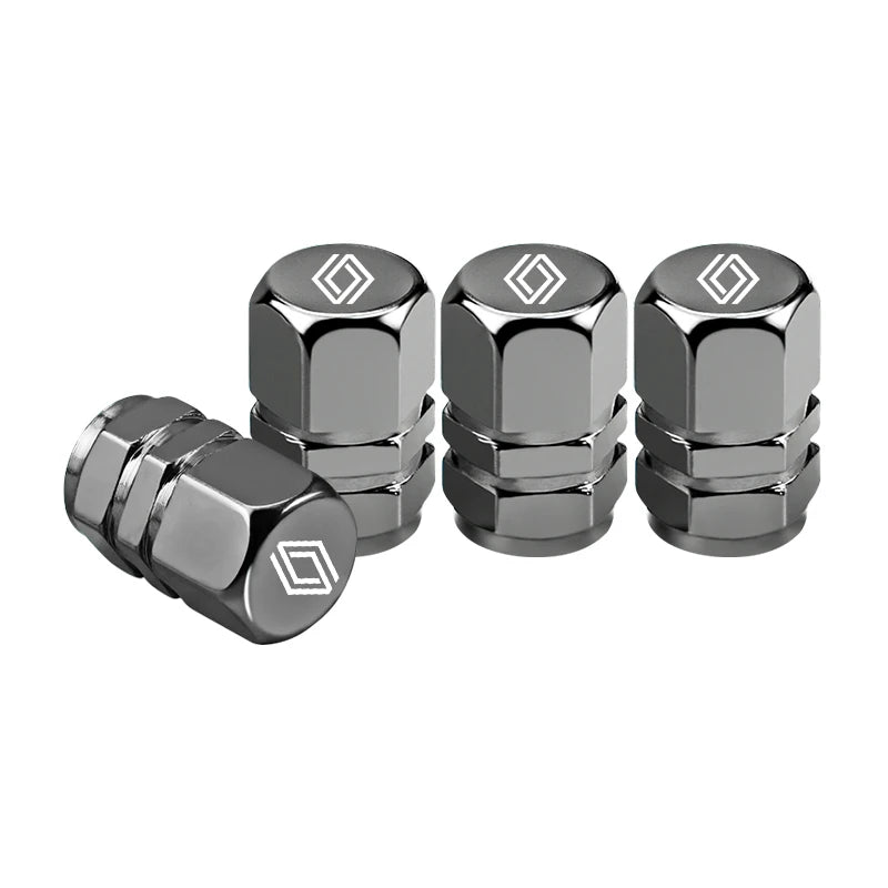 Bouchons de Valve Renault Premium — Aluminium Anodisé (Set de 4)