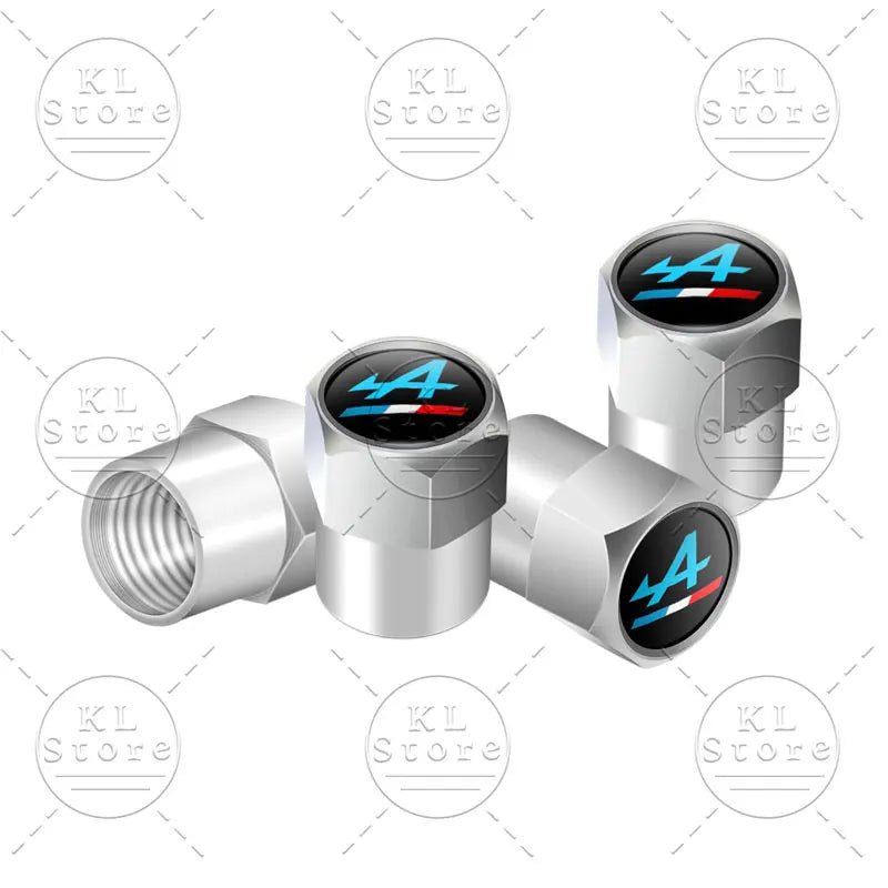 Bouchons de valve Alpine Logo Aluminium