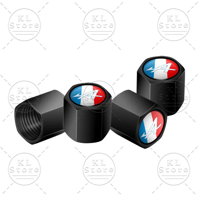 Bouchons de valve Alpine Logo Aluminium