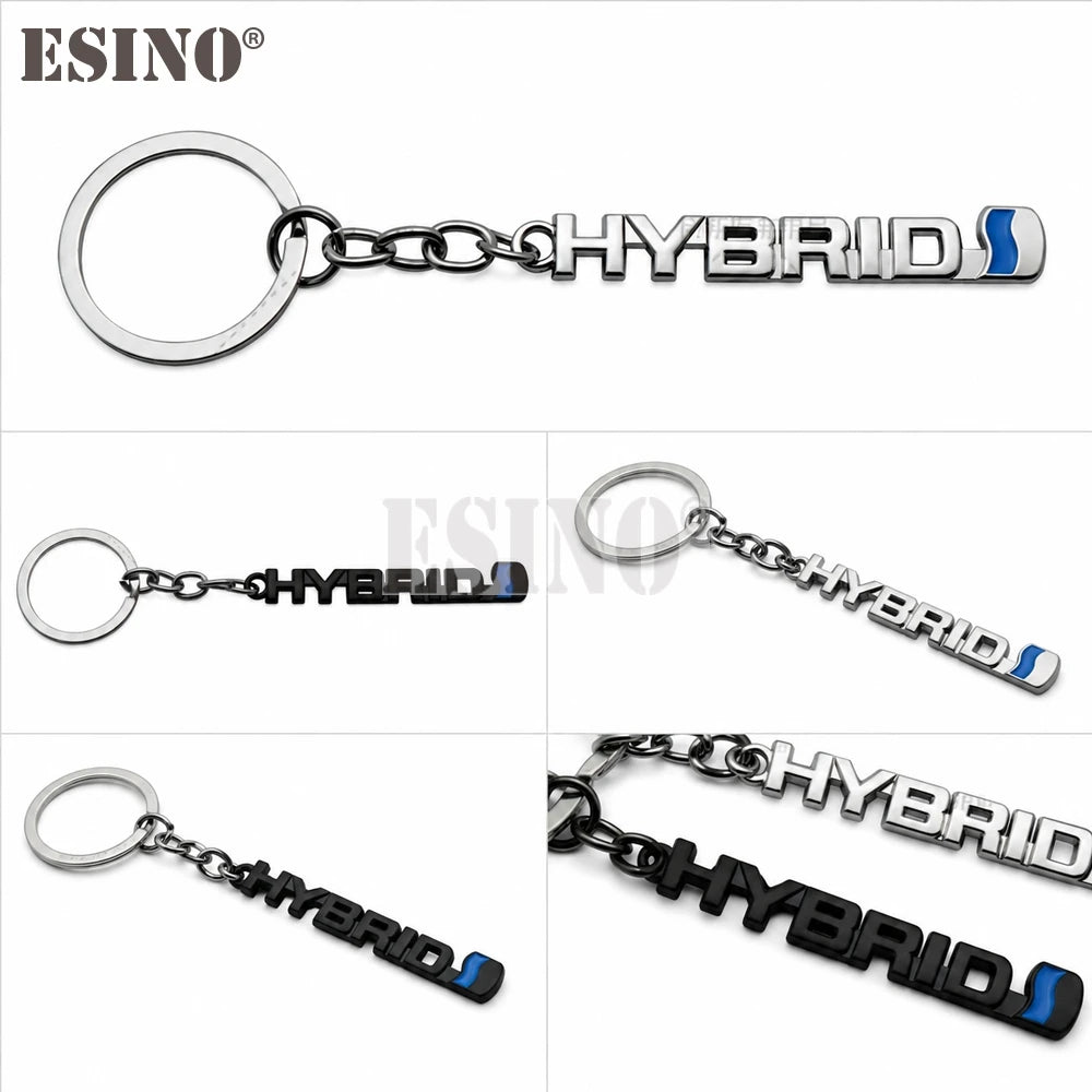 Porte-Clés Toyota Hybrid 3D Premium — Alliage de Zinc