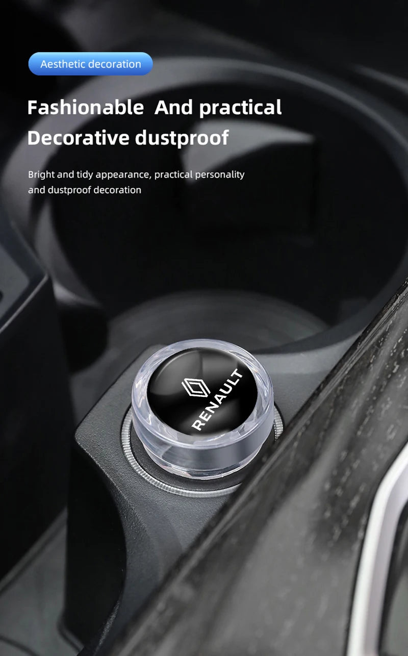 Cache Allume-Cigare Anti-Poussière – Renault & Renault Sport (Clio, Megane, Captur...)