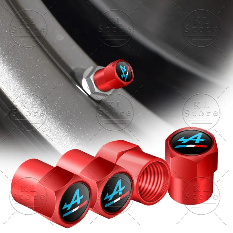Bouchons de valve Alpine Logo Aluminium