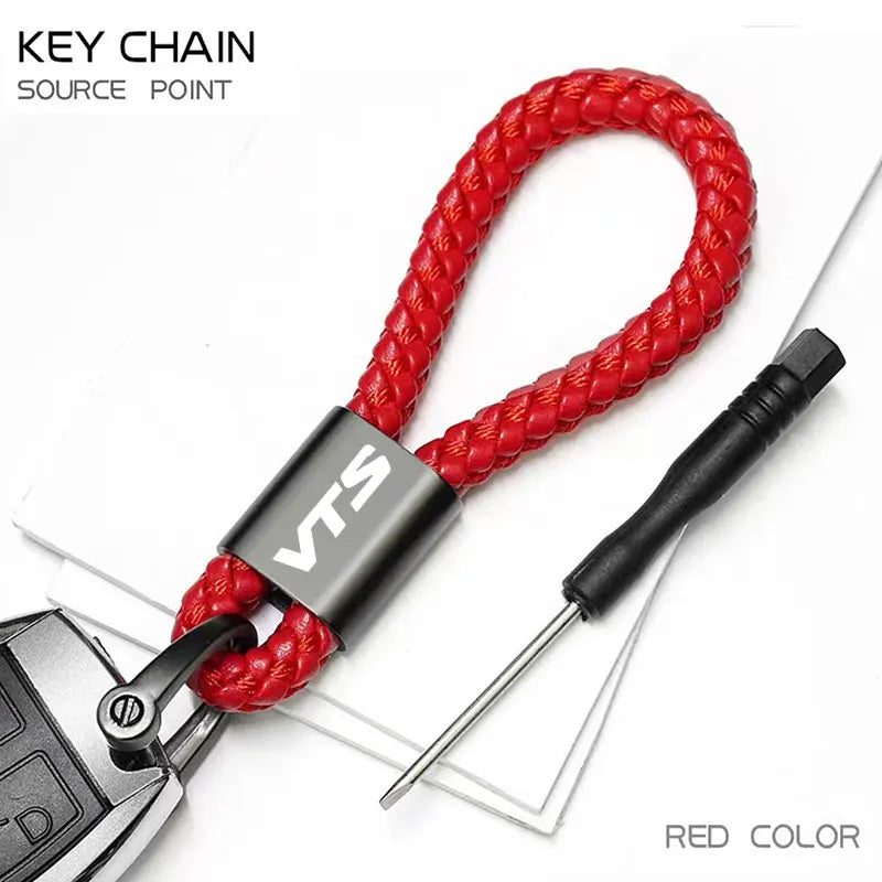Porte-Clés Citroën VTS Premium — Corde Tressée & Métal