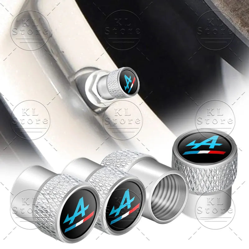Bouchons de valve Alpine Logo Aluminium