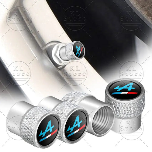 Bouchons de valve Alpine Logo Aluminium