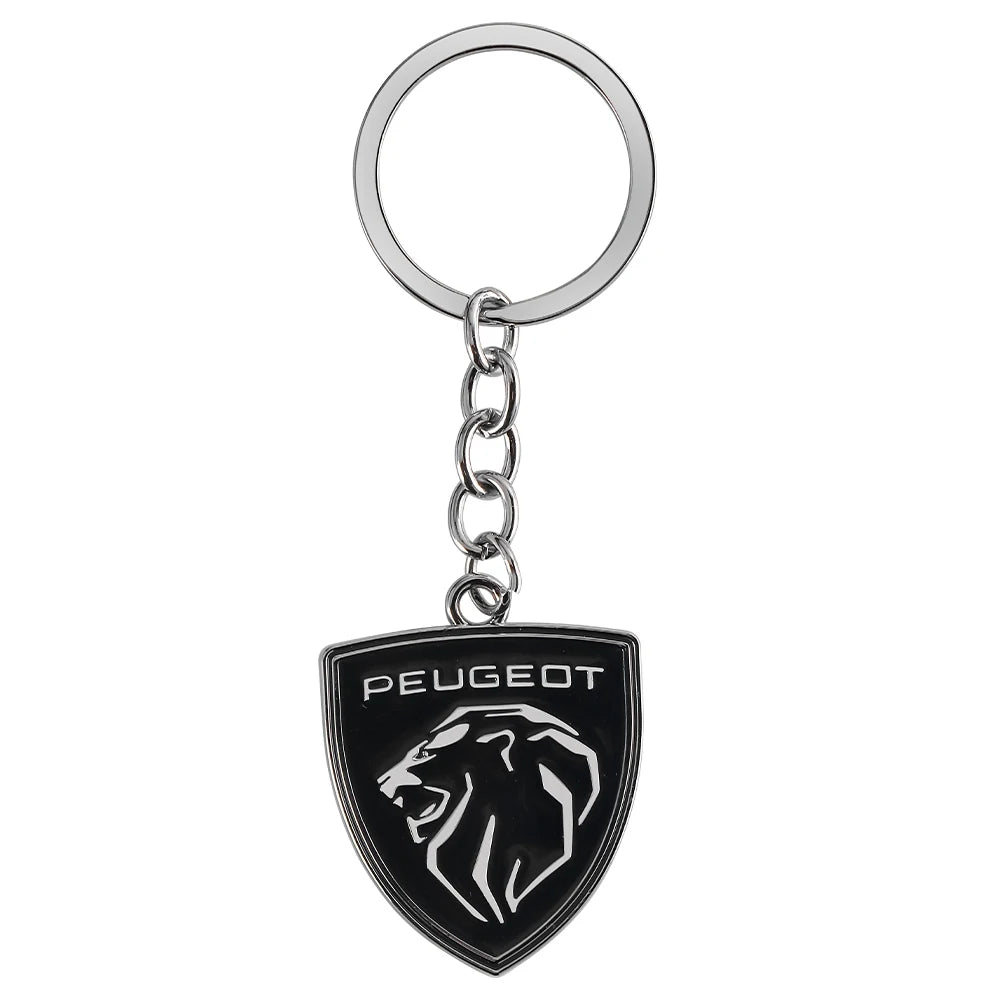 Porte-Clés Peugeot — Pendentif Métal Premium | 208, 308, 408, 508, 2008, 3008, 5008, Rifter