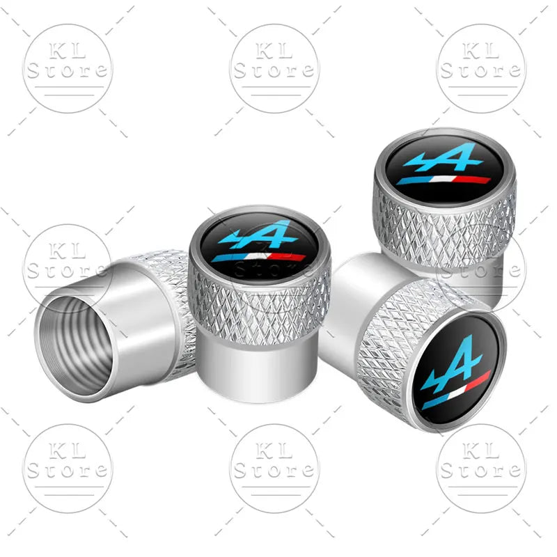Bouchons de valve Alpine Logo Aluminium