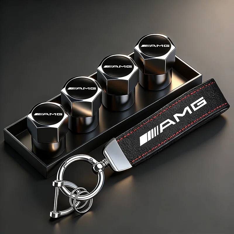 Bouchons de valve Mercedes Benz AMG + porte clés offert