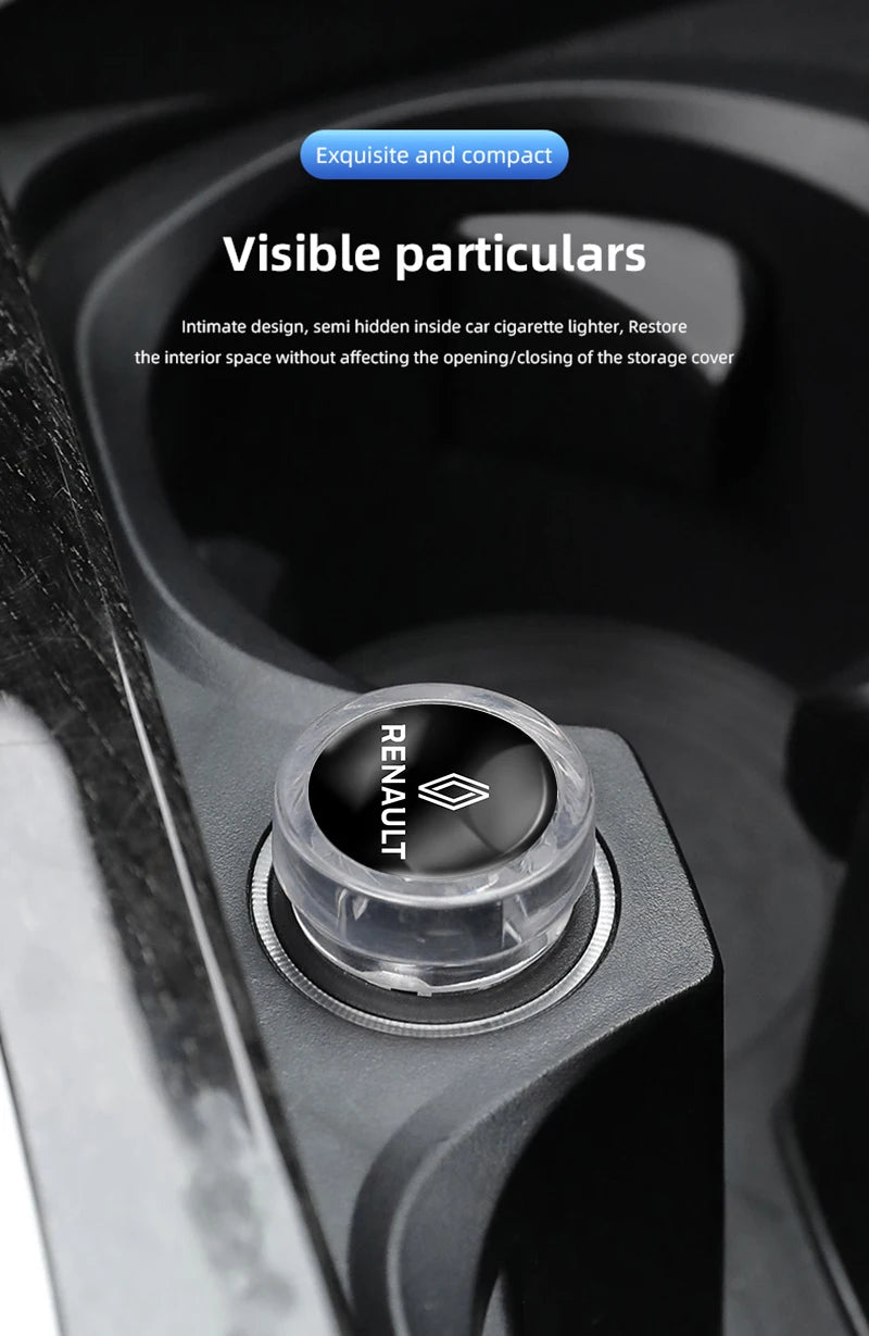 Cache Allume-Cigare Anti-Poussière – Renault & Renault Sport (Clio, Megane, Captur...)