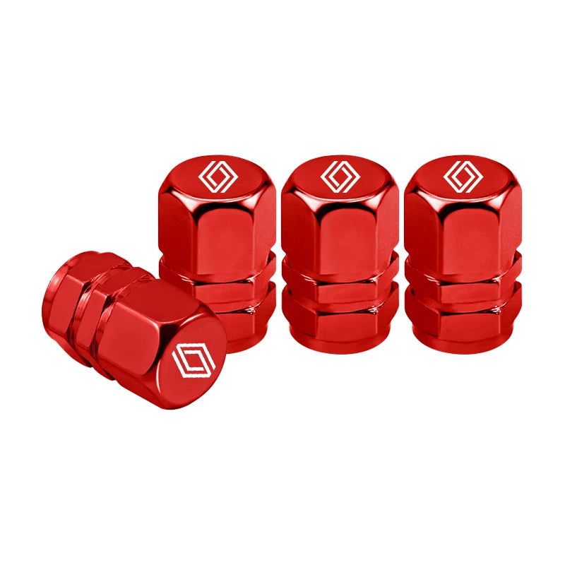 Bouchons de Valve Renault Premium — Aluminium Anodisé (Set de 4)