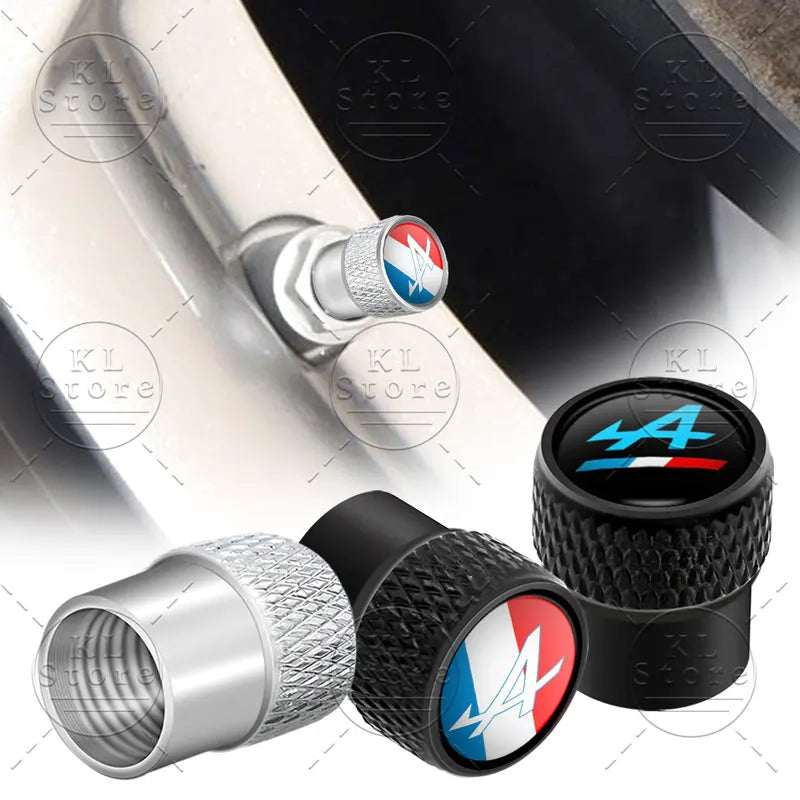 Bouchons de valve Alpine Logo Aluminium