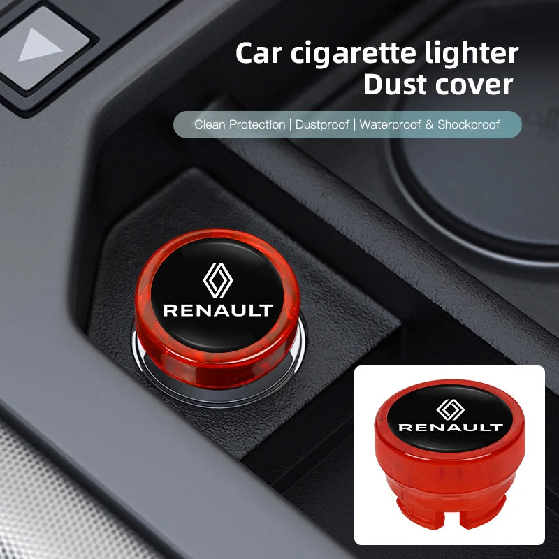 Cache Allume-Cigare Anti-Poussière – Renault & Renault Sport (Clio, Megane, Captur...)