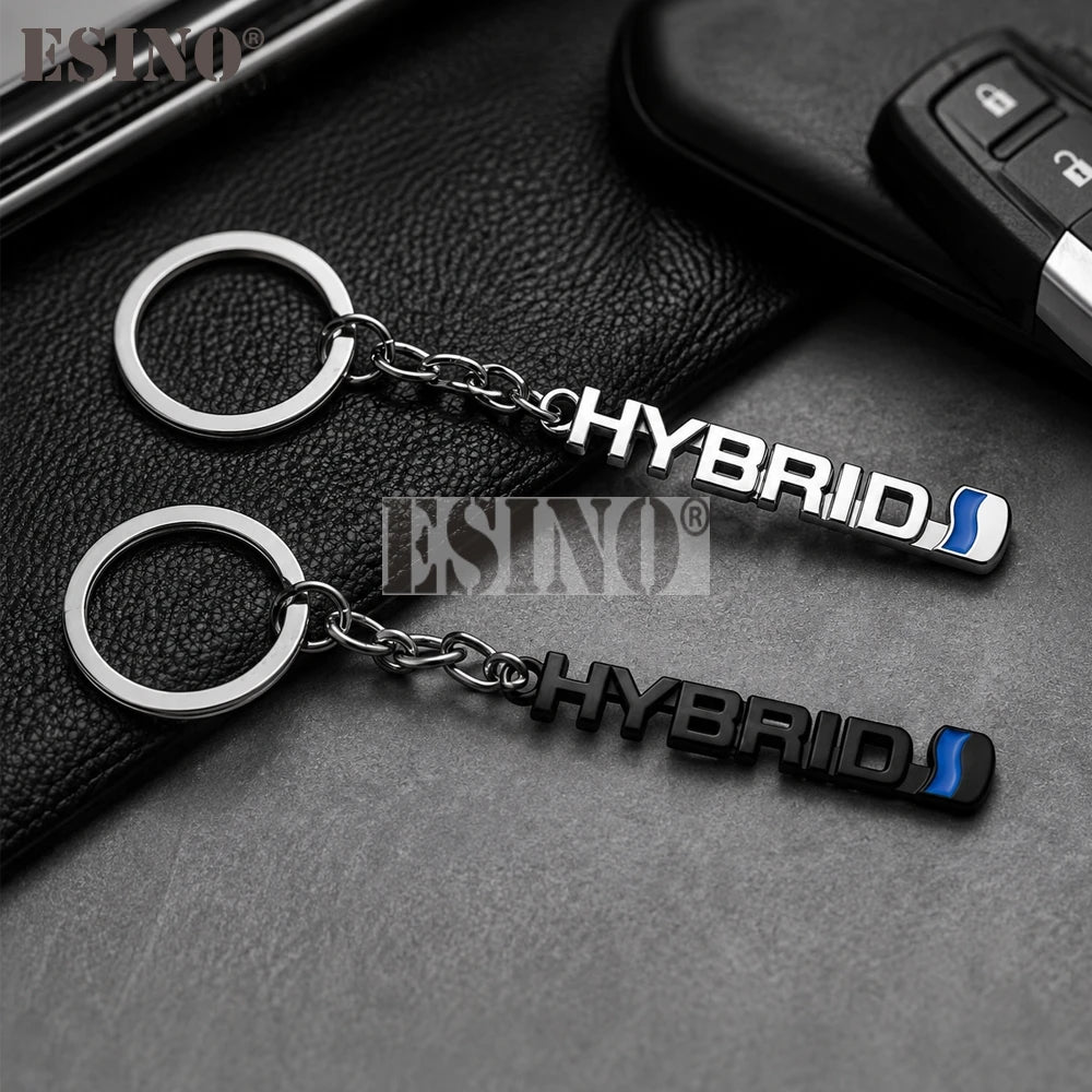 Porte-Clés Toyota Hybrid 3D Premium — Alliage de Zinc