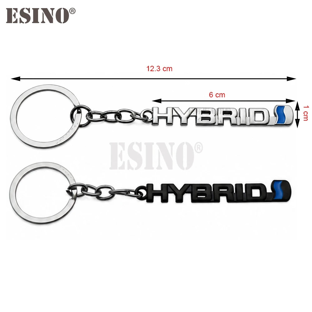 Porte-Clés Toyota Hybrid 3D Premium — Alliage de Zinc