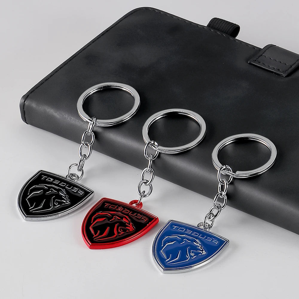 Porte-Clés Peugeot — Pendentif Métal Premium | 208, 308, 408, 508, 2008, 3008, 5008, Rifter