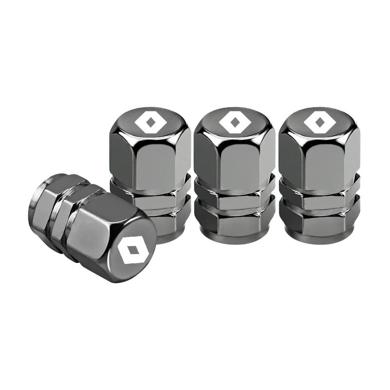 Bouchons de Valve Renault Premium — Aluminium Anodisé (Set de 4)