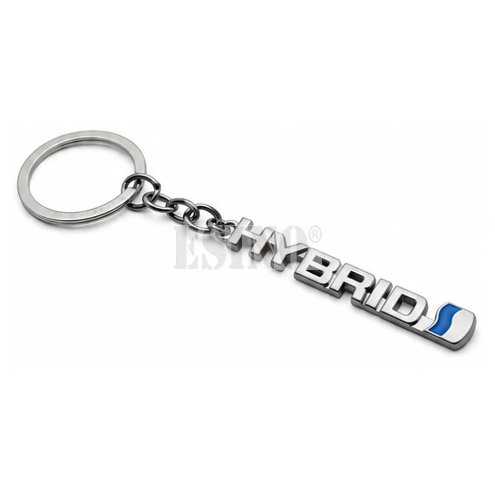 Porte-Clés Toyota Hybrid 3D Premium — Alliage de Zinc