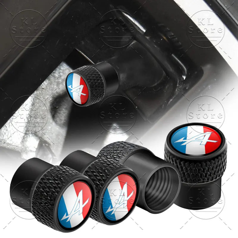 Bouchons de valve Alpine Logo Aluminium