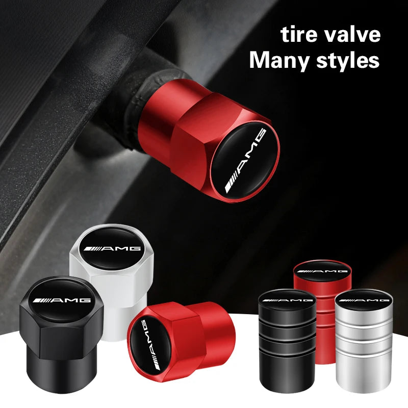 Bouchons de valve Mercedes Benz AMG + porte clés offert