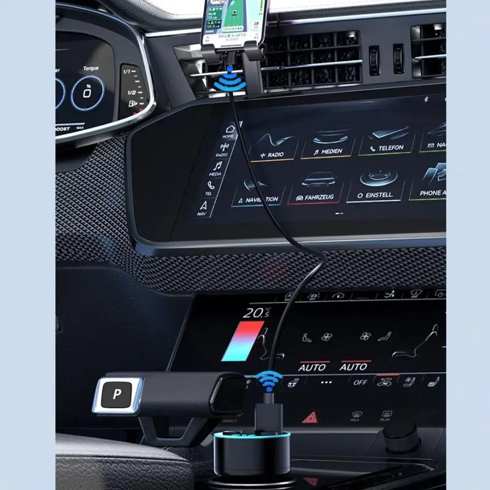 Émetteur FM Bluetooth 5.0 avec Chargeur Allume-Cigare et Affichage Digital