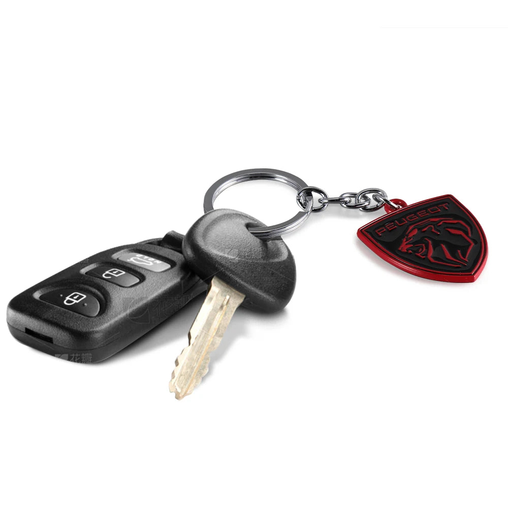 Porte-Clés Peugeot — Pendentif Métal Premium | 208, 308, 408, 508, 2008, 3008, 5008, Rifter