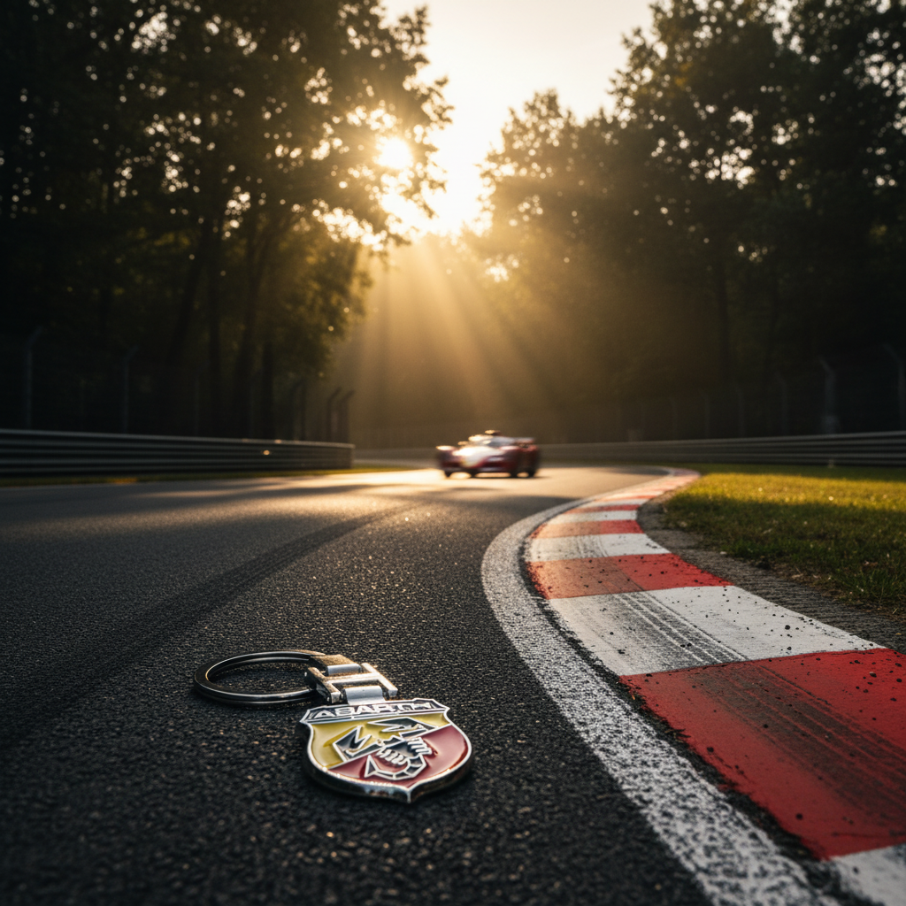 Porte-clé Abarth fond Monza