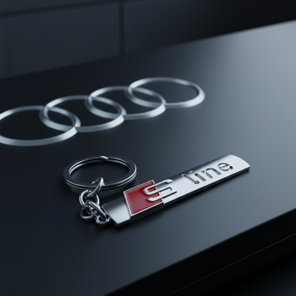 Porte-clé Audi S line fond Audi